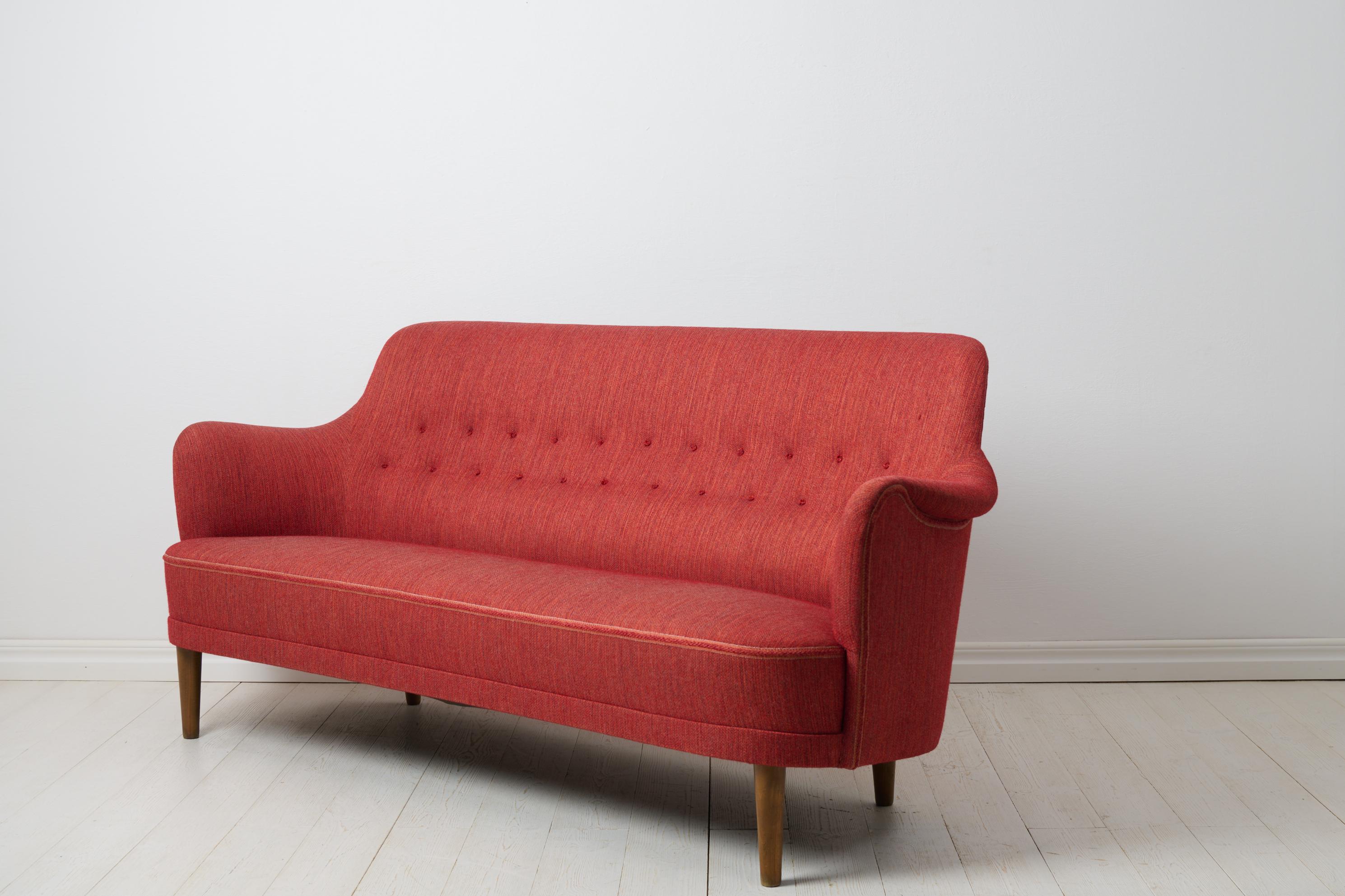 Scandinavian Modern Scandinavian Swedish Modern Sofa “Samsas” by Carl Malmsten for O.H Sjögren For Sale
