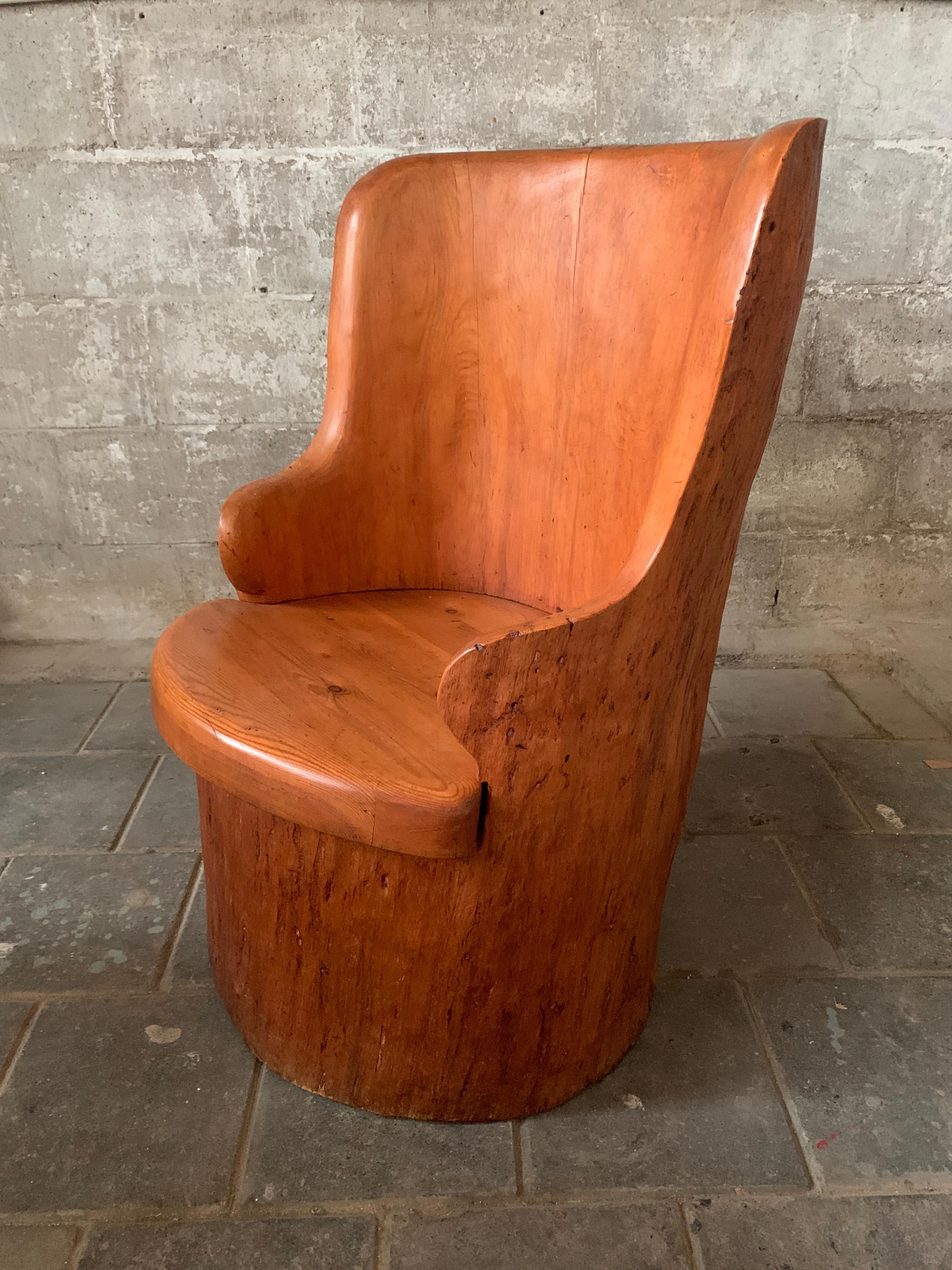 Sedia scandinava in legno di pino svedese 