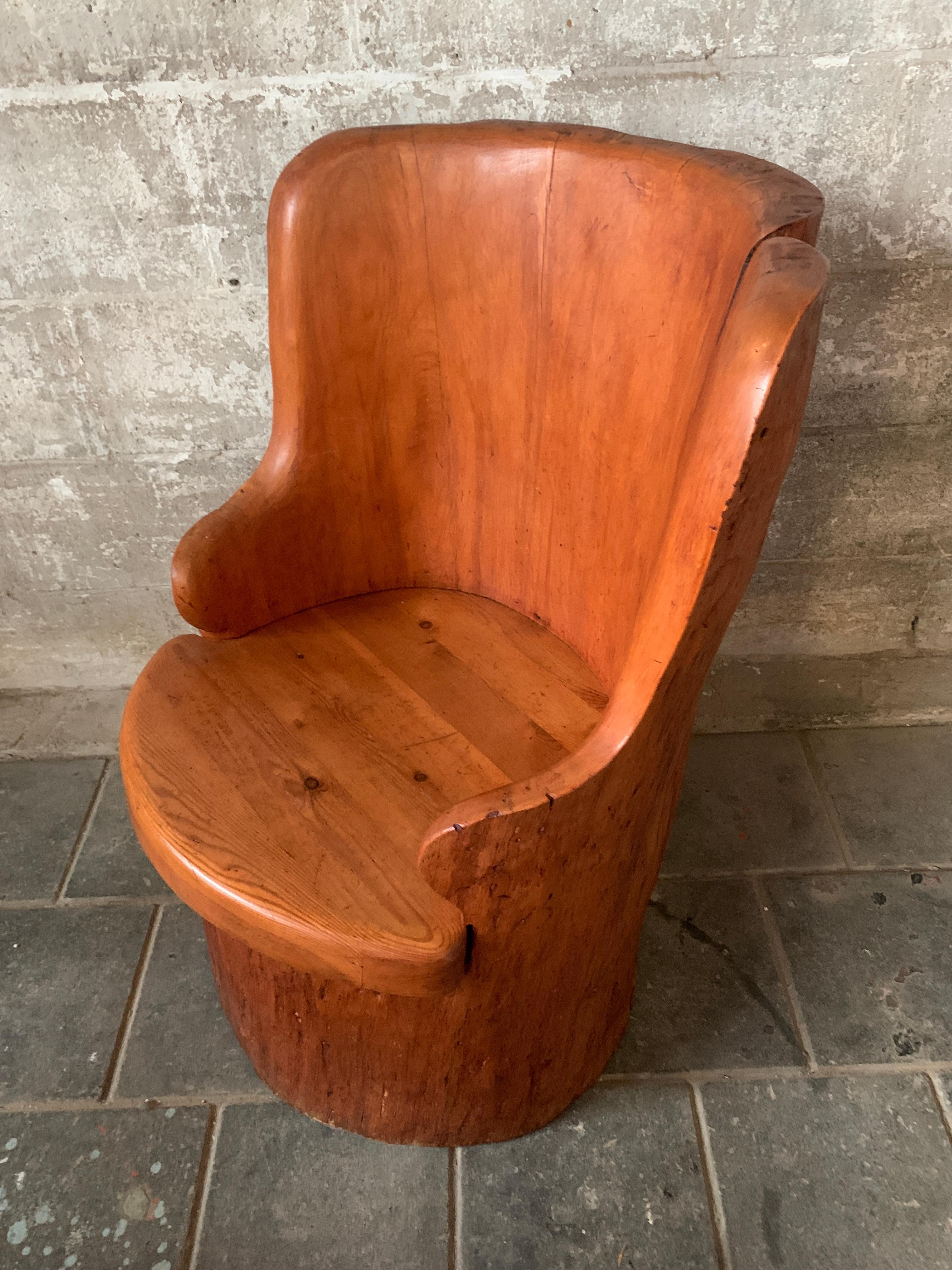 Sedia scandinava in legno di pino svedese 