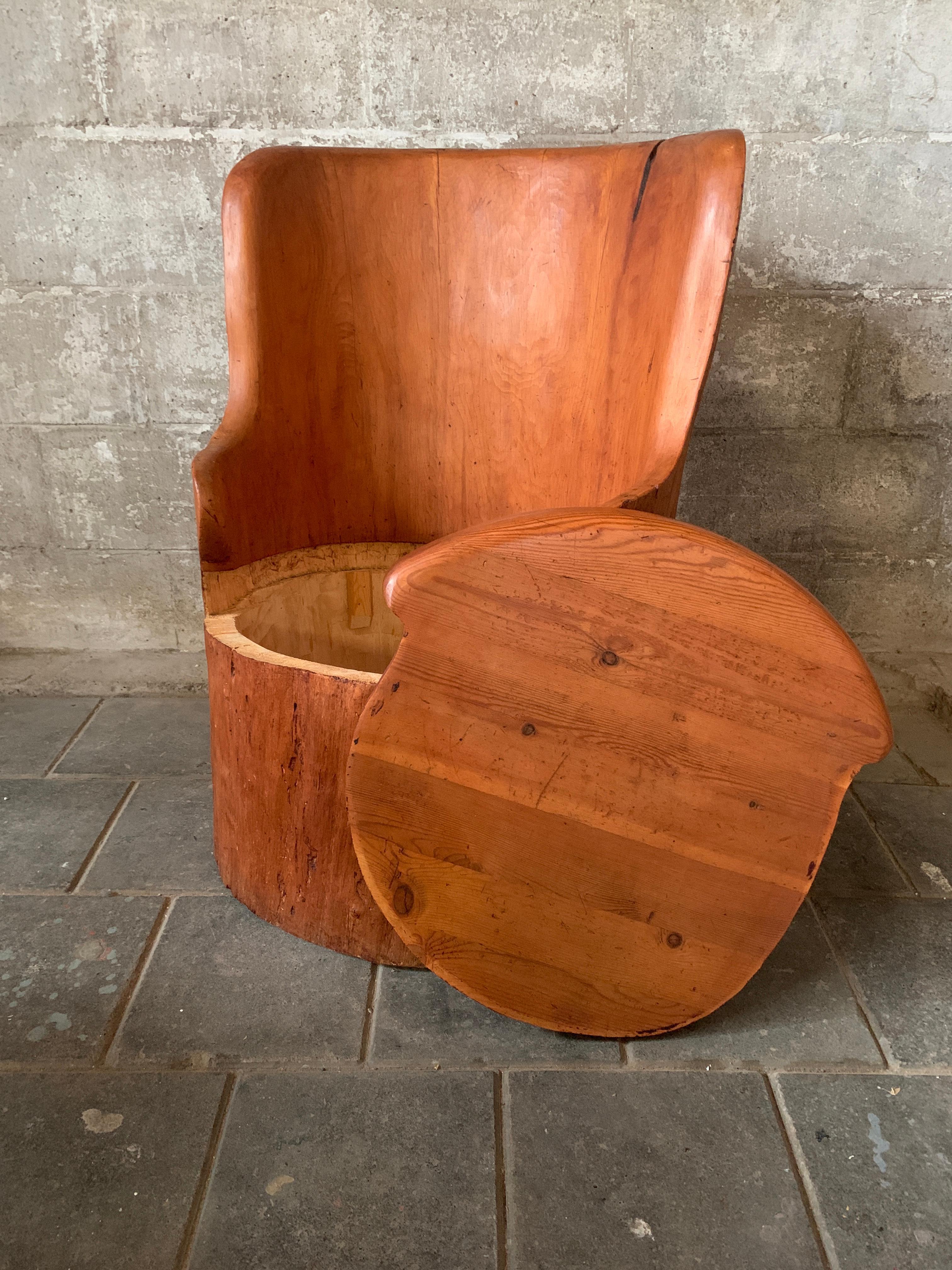 Sedia scandinava in legno di pino svedese 