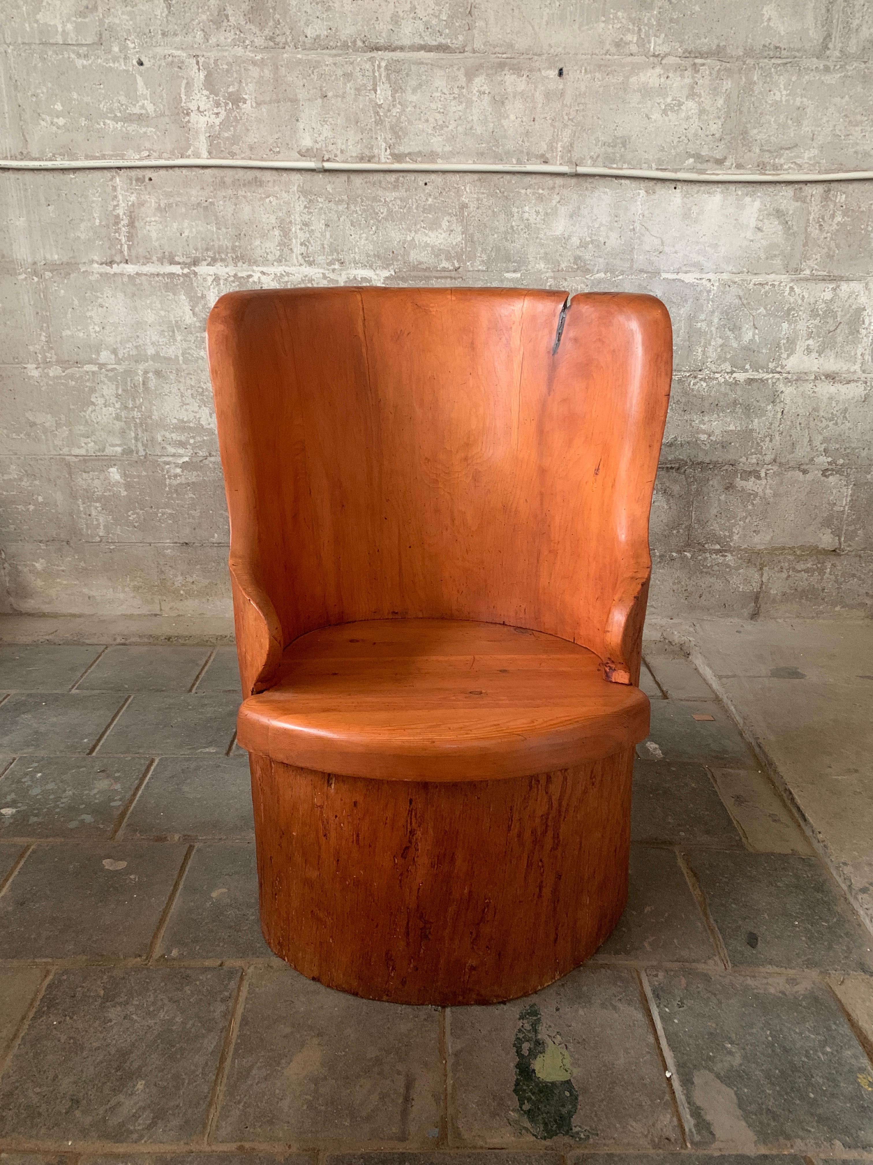 Mid-Century moderno Sedia scandinava in legno di pino svedese 
