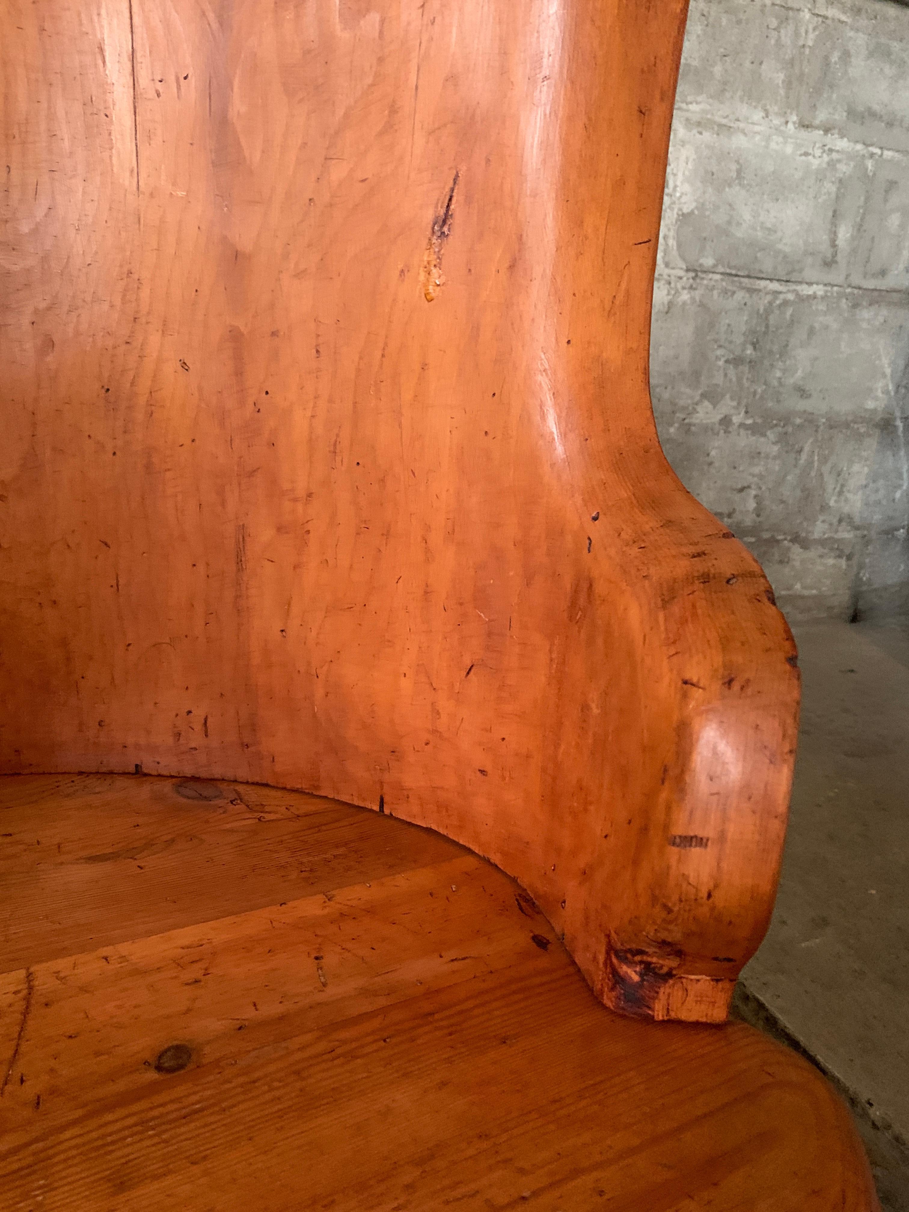 Sedia scandinava in legno di pino svedese 