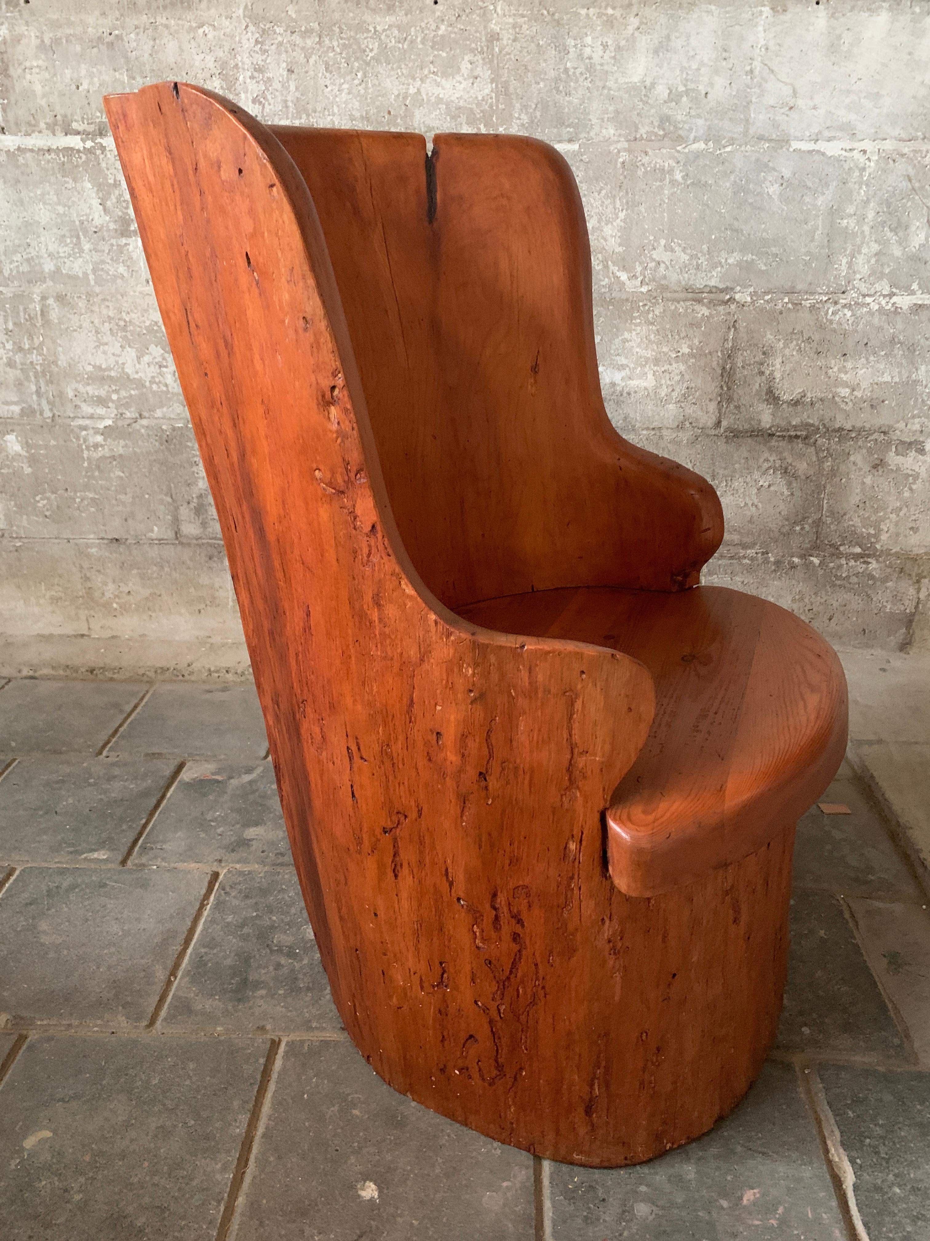 Sedia scandinava in legno di pino svedese 