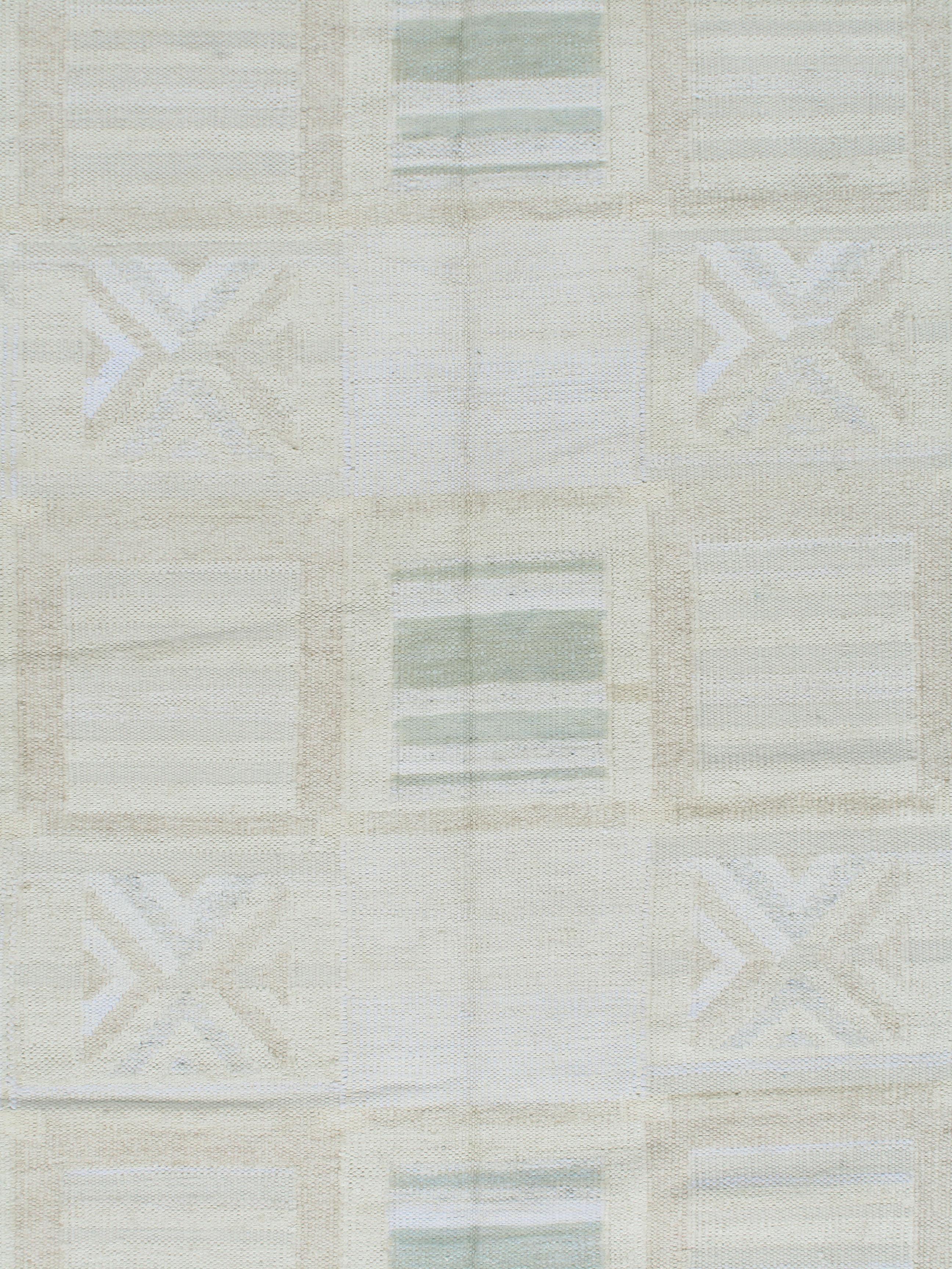 Tapis de collection déco scandinave de style suédois à tissage plat  11'7 x 14'9 Neuf - En vente à New York, NY