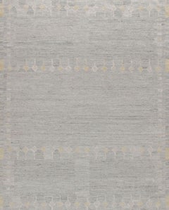 Skandinavischer Flachgewebe-Deko-Teppich im schwedischen Stil 8' x 10'
