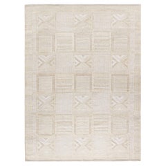 Tappeto Deco a trama piatta in stile scandinavo svedese  9' x 12'