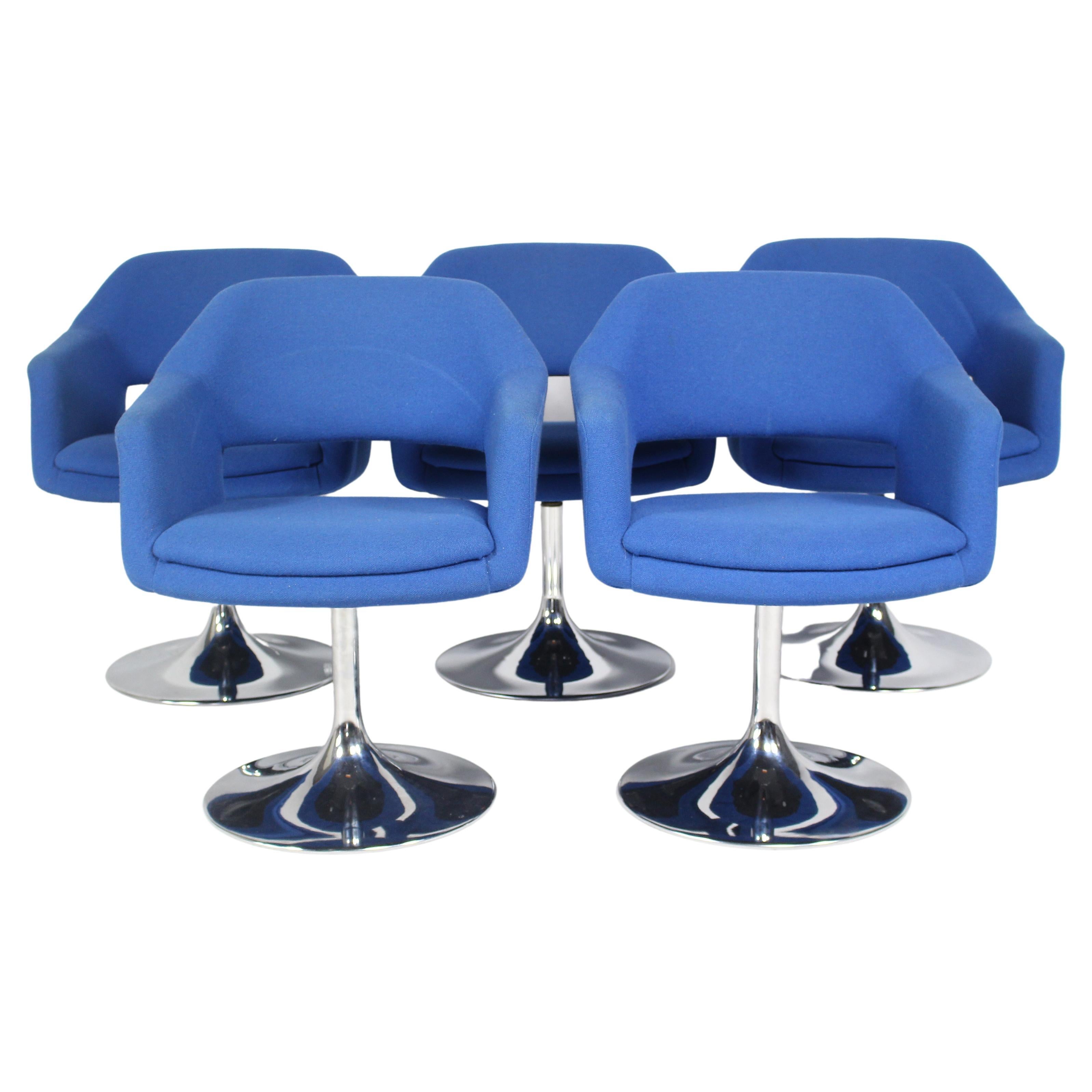 Scandinavian Swivel Chairs from Johanson Design Set of 5