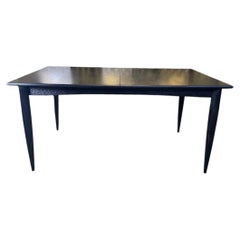 Scandinavian Table in Blackened Wood, Napoleon III, 20th Century