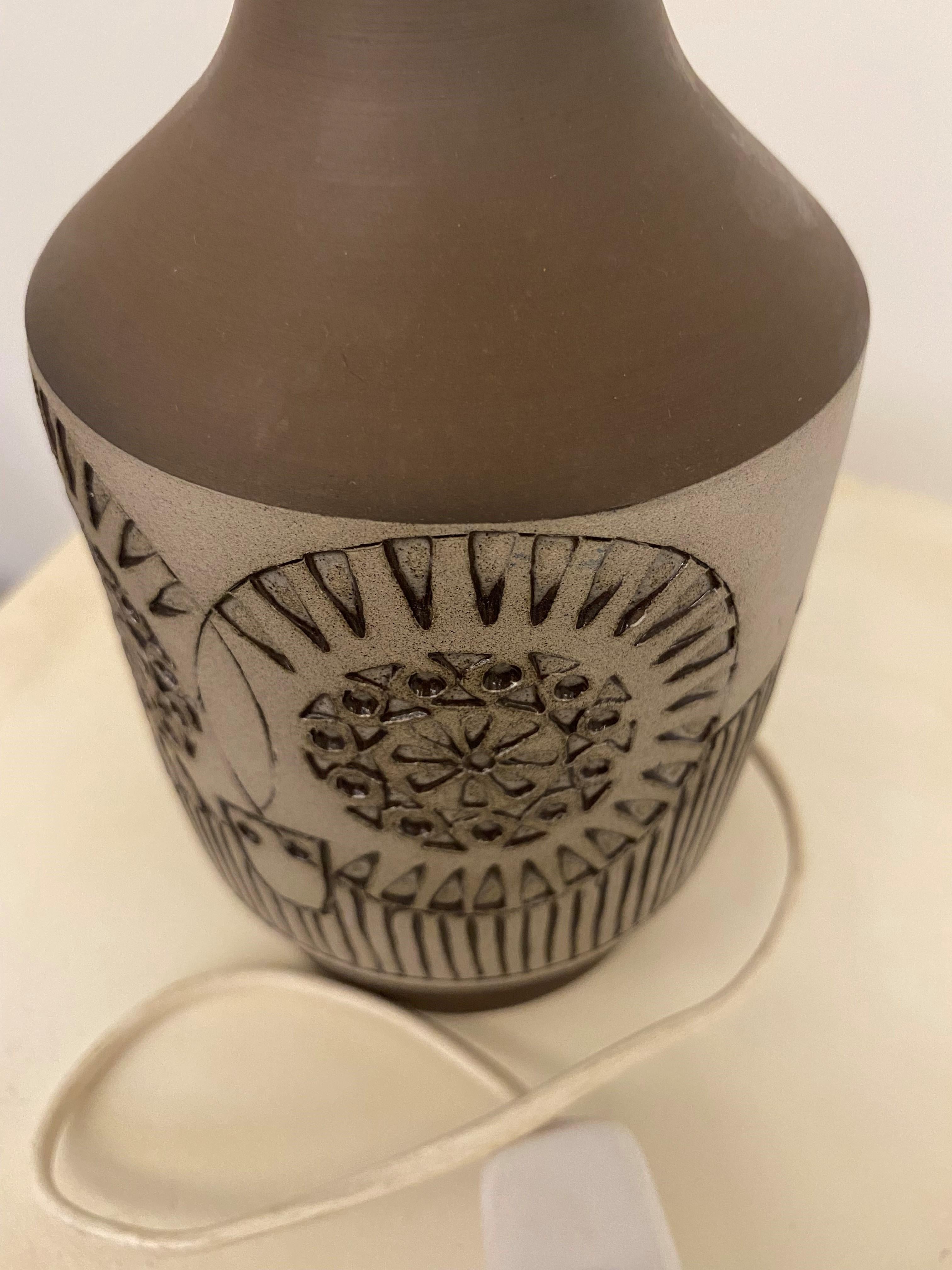 Ceramic  Scandinavian table lamp from Alingsas Kerami - Nafa Table Lamp For Sale