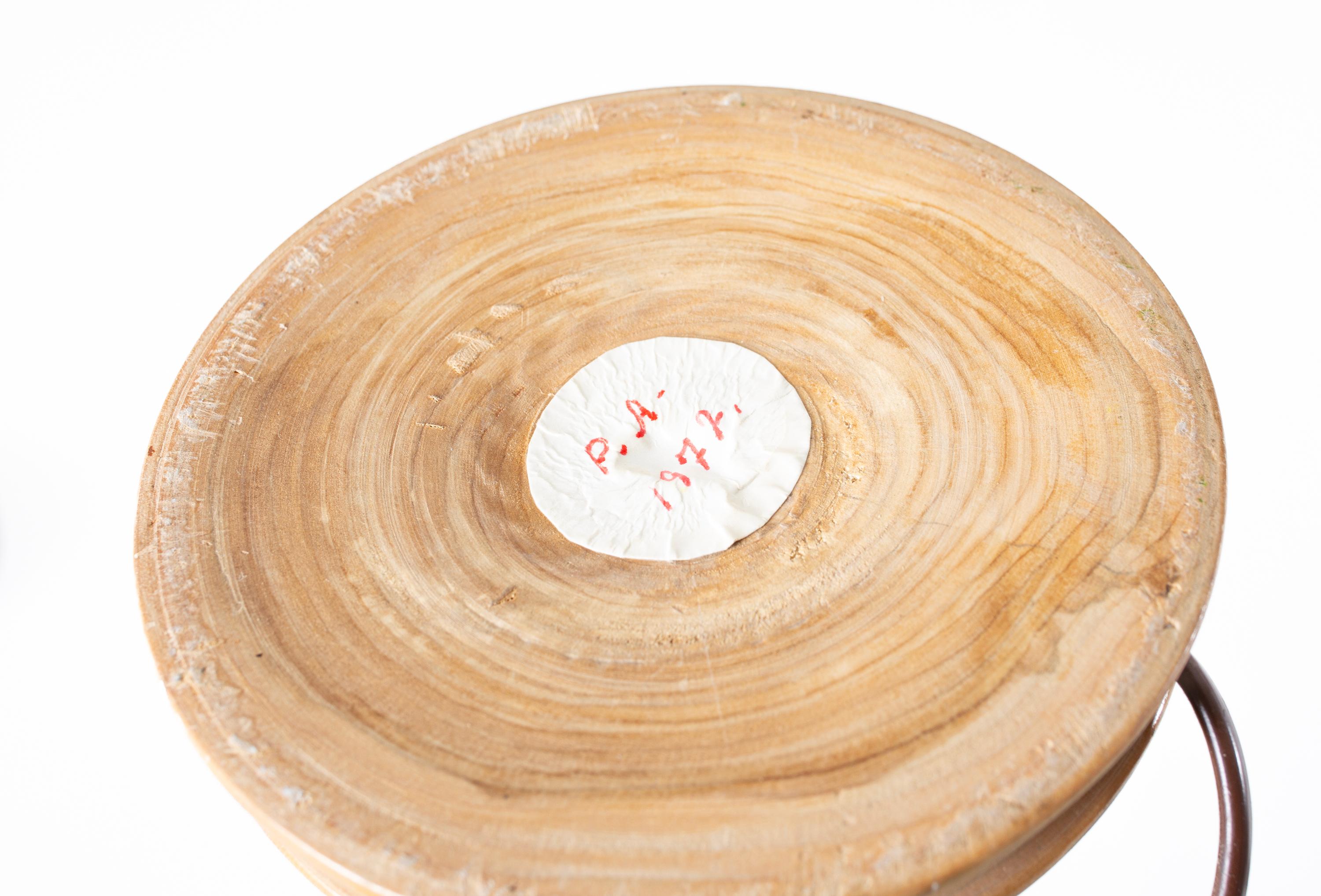 Scandinavian Table Lamp in Birch, 1970s In Fair Condition For Sale In Oslo, NO