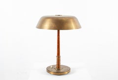 Scandinavian Table Lamp in Brass by Harald Notini for Böhlmarks, 1950s