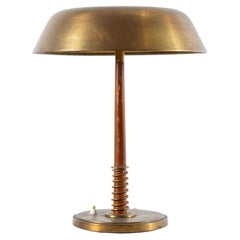 Scandinavian Table Lamp in Brass by Harald Notini for Böhlmarks, 1950s