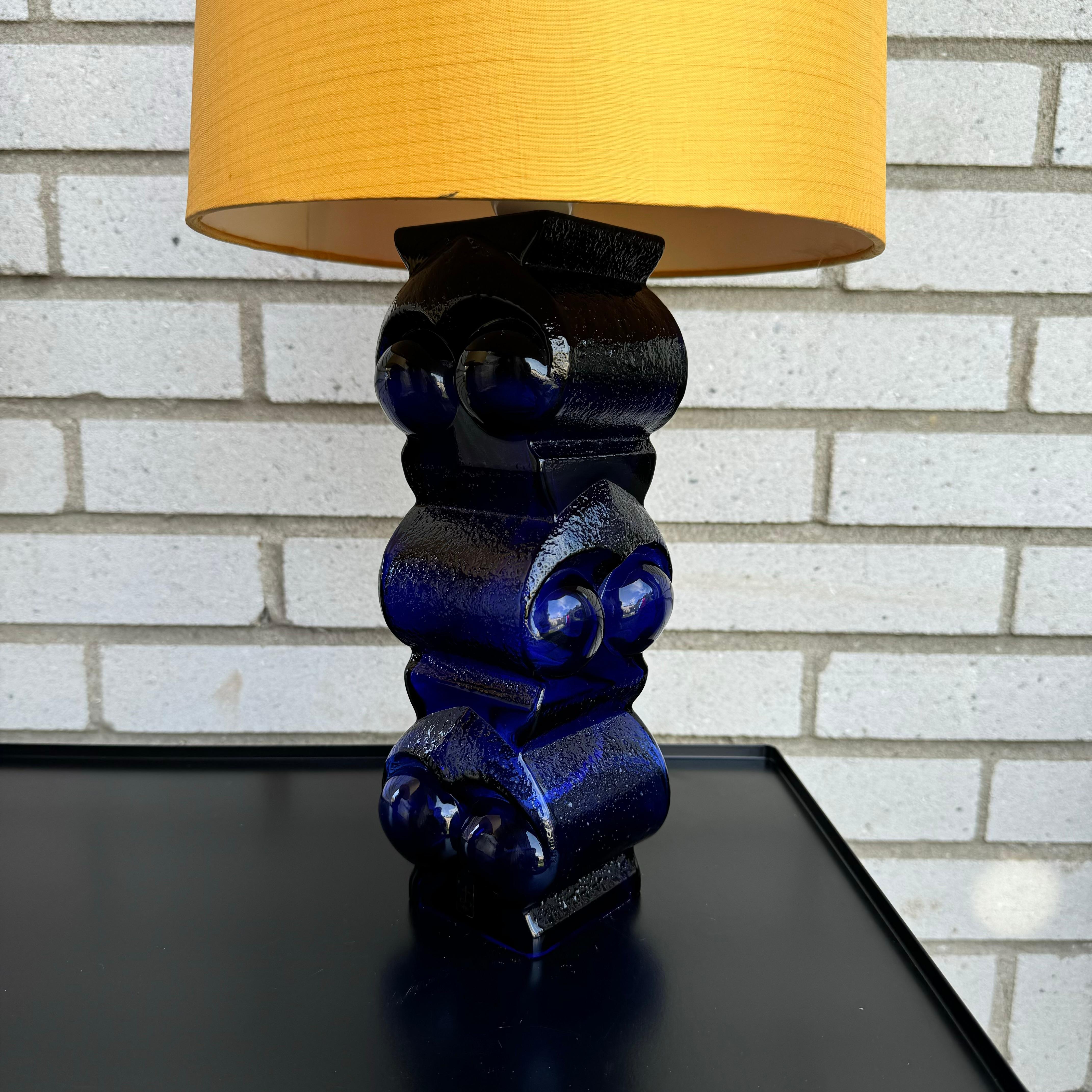 Lampes de table scandinaves en verre par Bengt Edenfalk, Skruf Suède, 1970 en vente 3