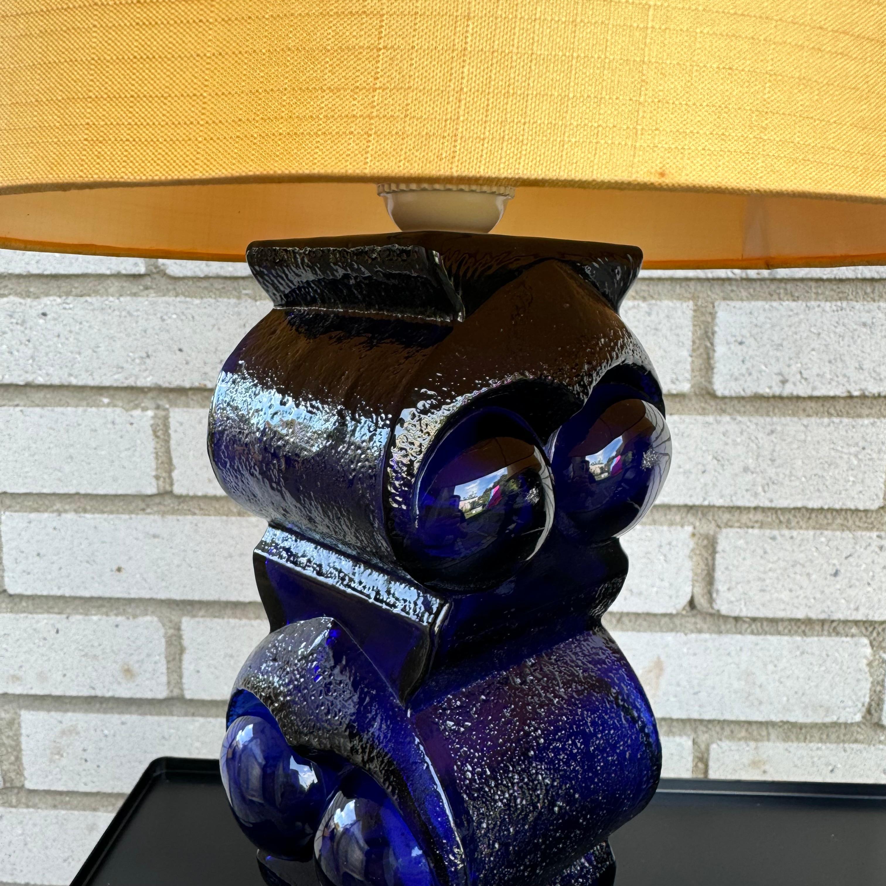 Lampes de table scandinaves en verre par Bengt Edenfalk, Skruf Suède, 1970 en vente 4