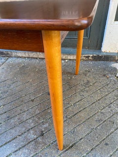 Scandinavian Teak and Birch Dining Table