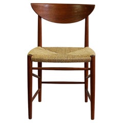Scandinavian Teak and Cane Dining Chair by Peter Hvidt for Soborg, Denmark