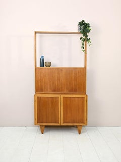 Scandinavian teak and oak bookcase