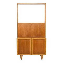 Scandinavian teak and oak bookcase