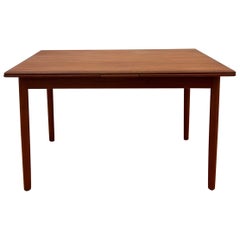 Scandinavian Teak and Rosewood Dining Table Niels Otto with Extensions Danish