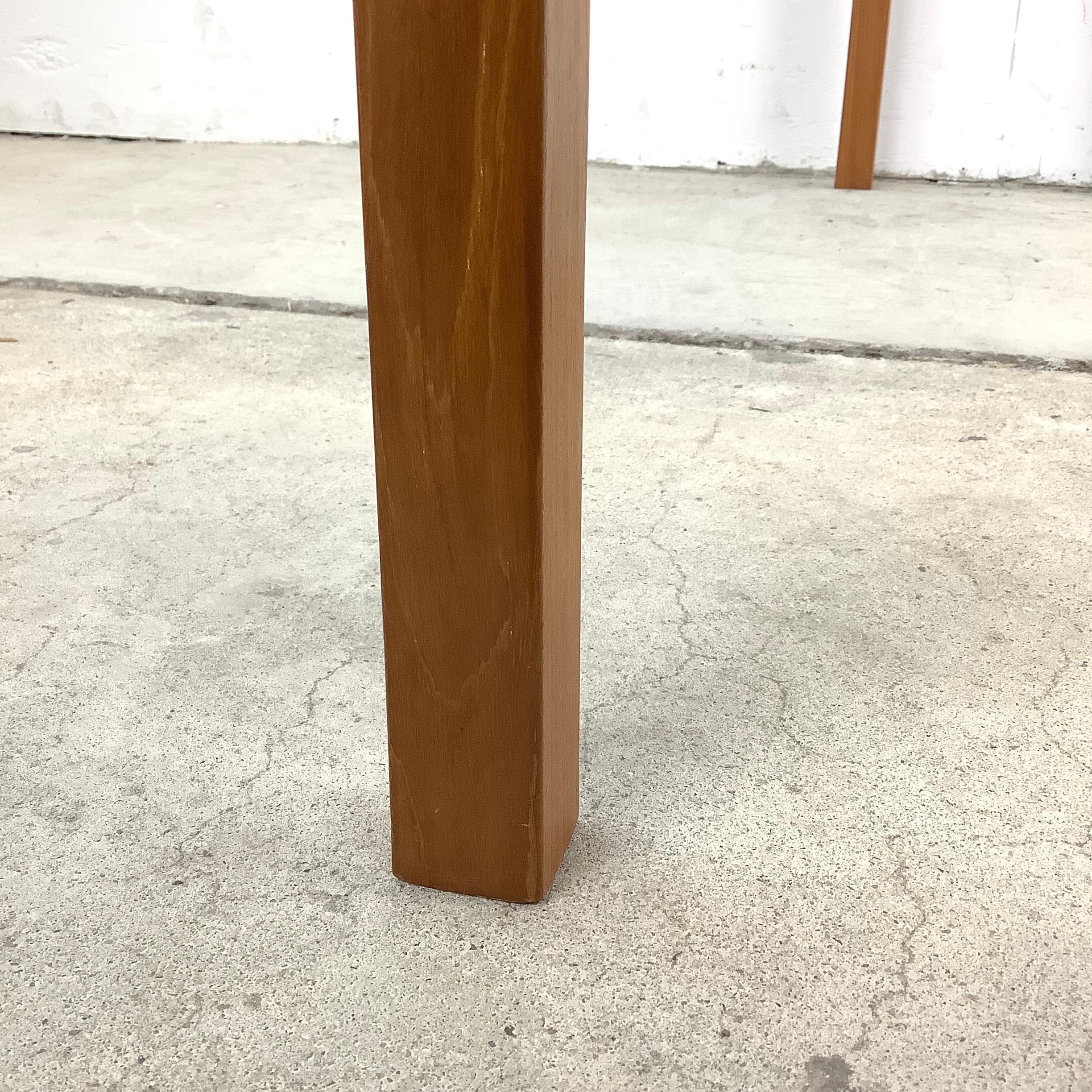 Scandinavian Teak and Tile Console Table 5