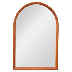 Vintage Scandinavian Teak Arched Mirror