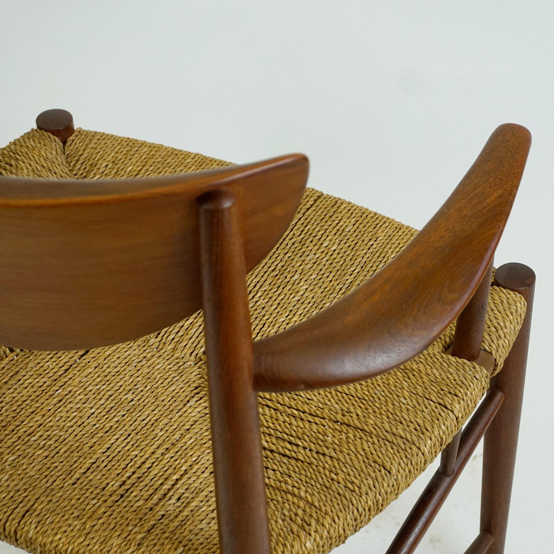 Scandinavian Modern Teak Armchair Mod. 317 by Peter Hvidt for Soborg Mobler 4