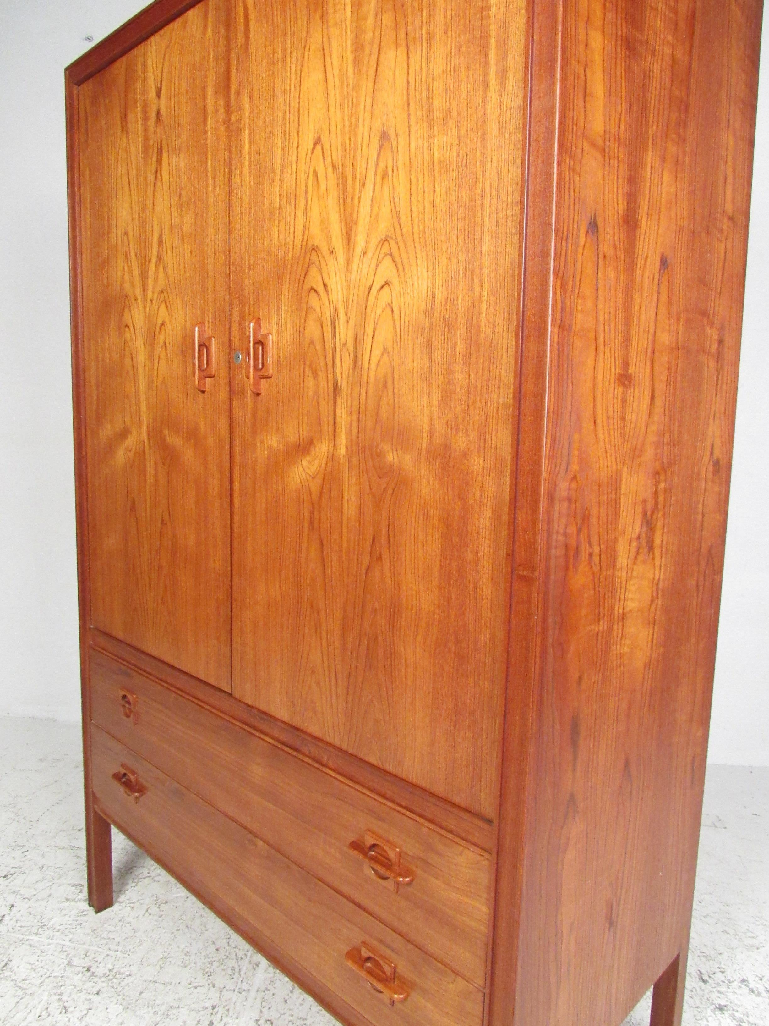 Scandinavian Teak Armoire by J Clausen for Brande Mobelfabrik 8