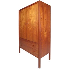 Scandinavian Teak Armoire by J Clausen for Brande Mobelfabrik