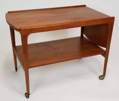 Scandinavian Teak Bar Cart by Yngve Ekström