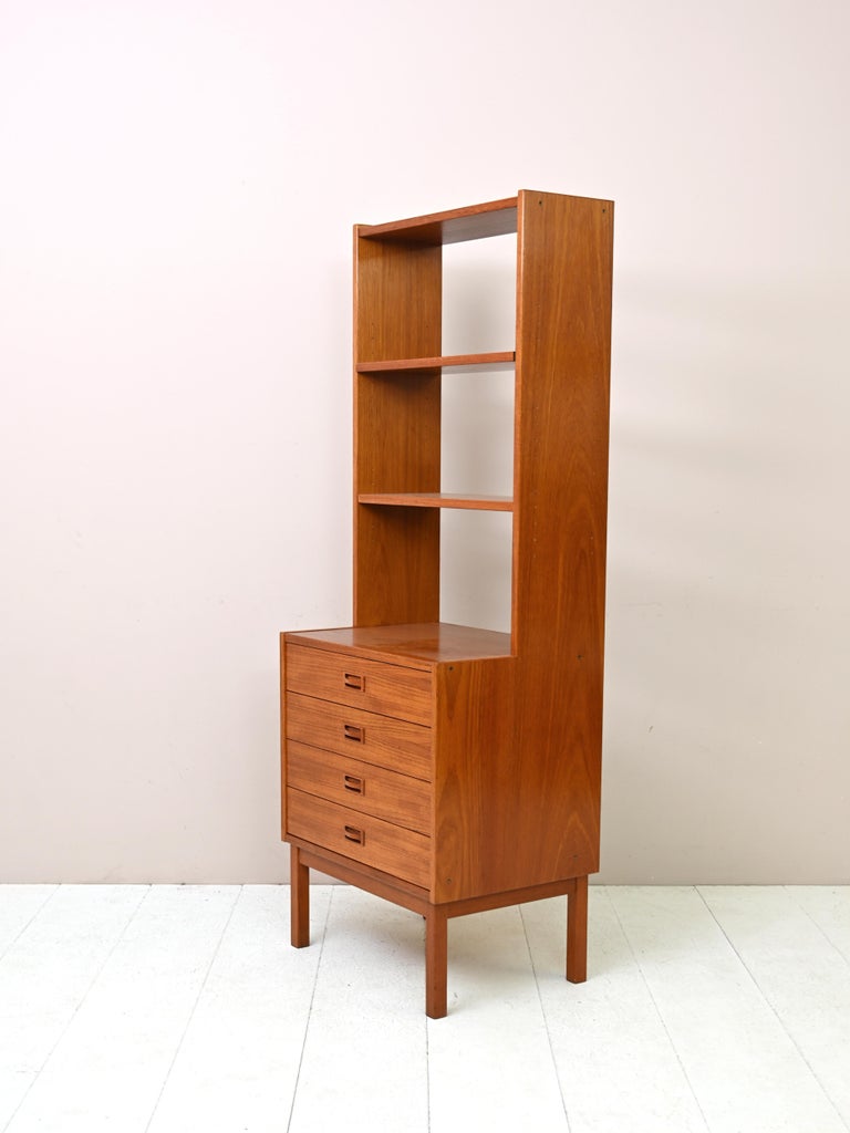 scandinavian-teak-bookcase-with-drawers-for-sale-at-1stdibs