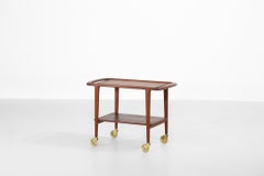Niels O. Moller Carts with Gilt Metal, 1960s