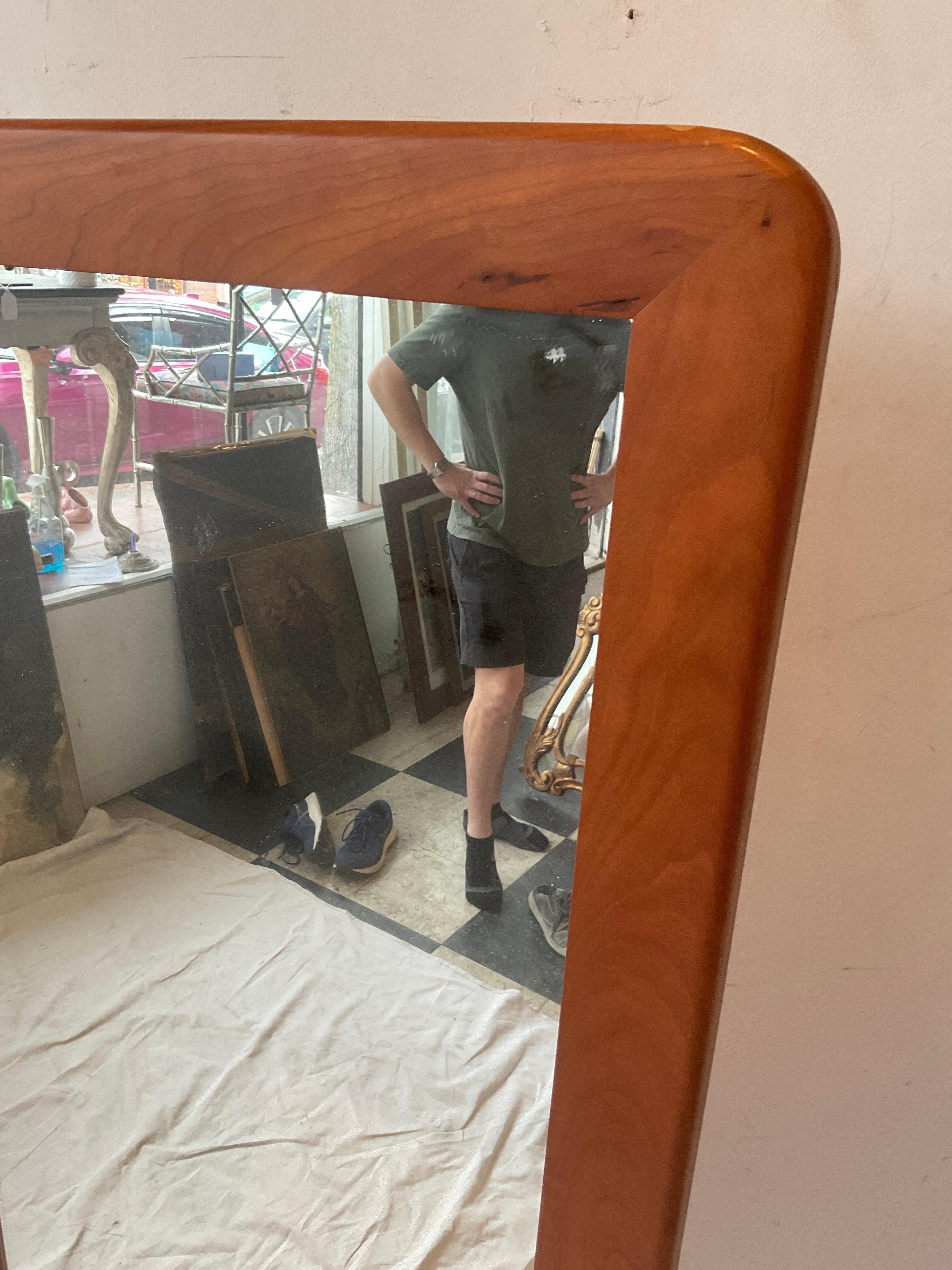 Scandinavian Teak Cheval  Mirror With Finished Back im Angebot 2