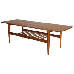 Scandinavian Teak Coffee Table by Samcom, 1960s