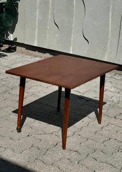 Scandinavian Teak Coffee Table on Castors, 1960s