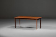 Scandinavian Teak Coffee Table with Raised Sides