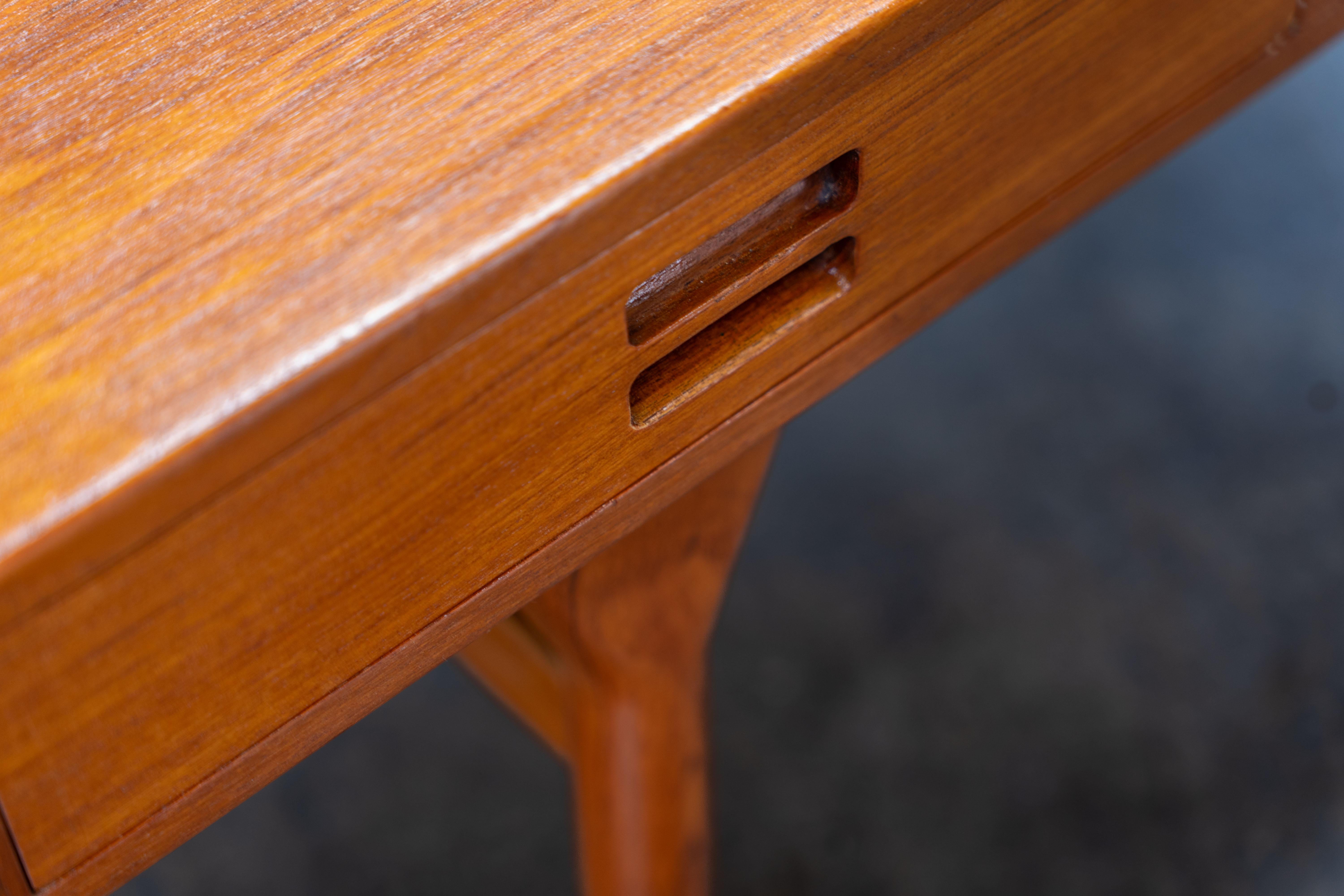 Scandinavian Teak Desk by Nanna Ditzel Søren Willardsen, Denmark, 1960s For Sale 4