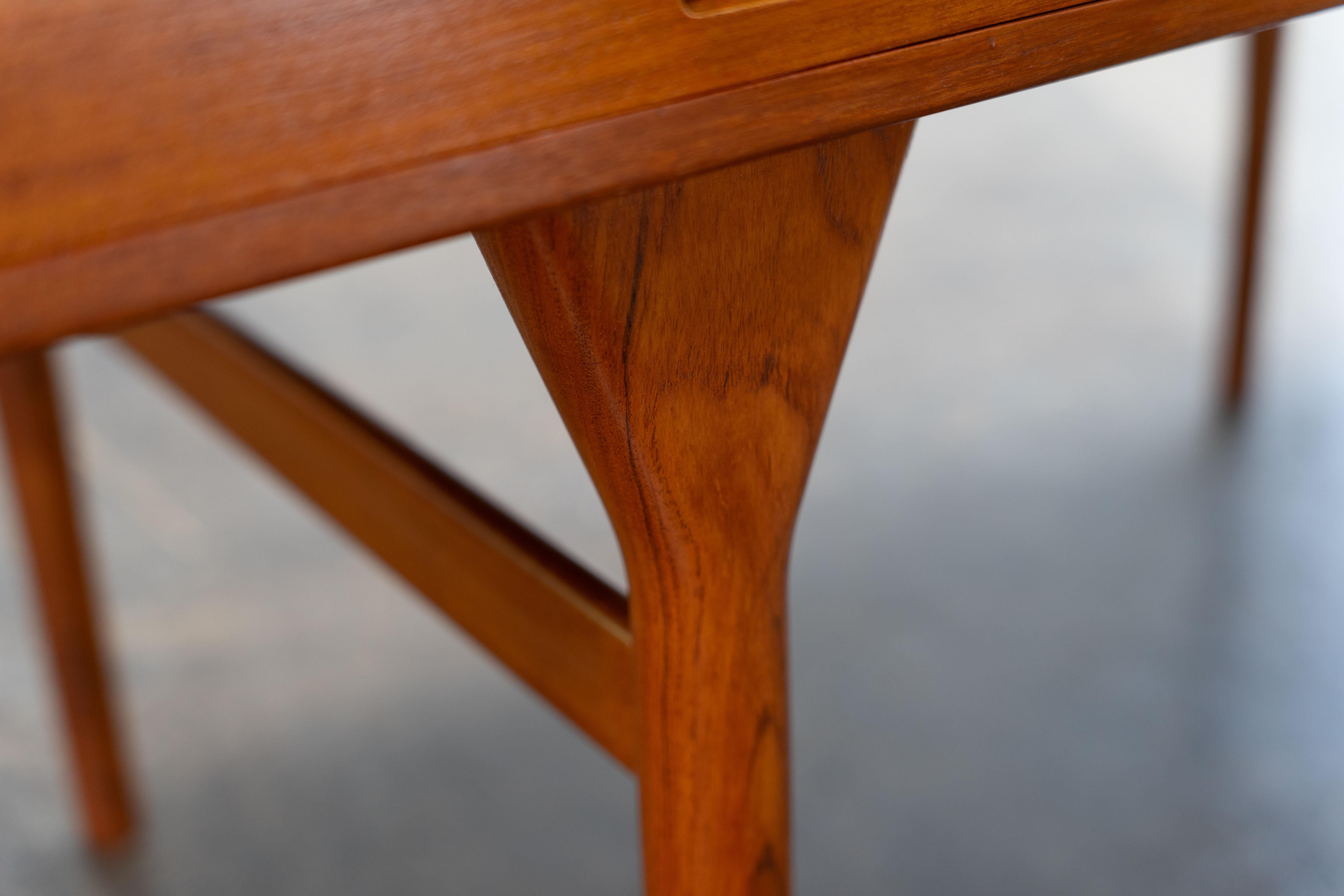 Scandinavian Teak Desk by Nanna Ditzel Søren Willardsen, Denmark, 1960s For Sale 6