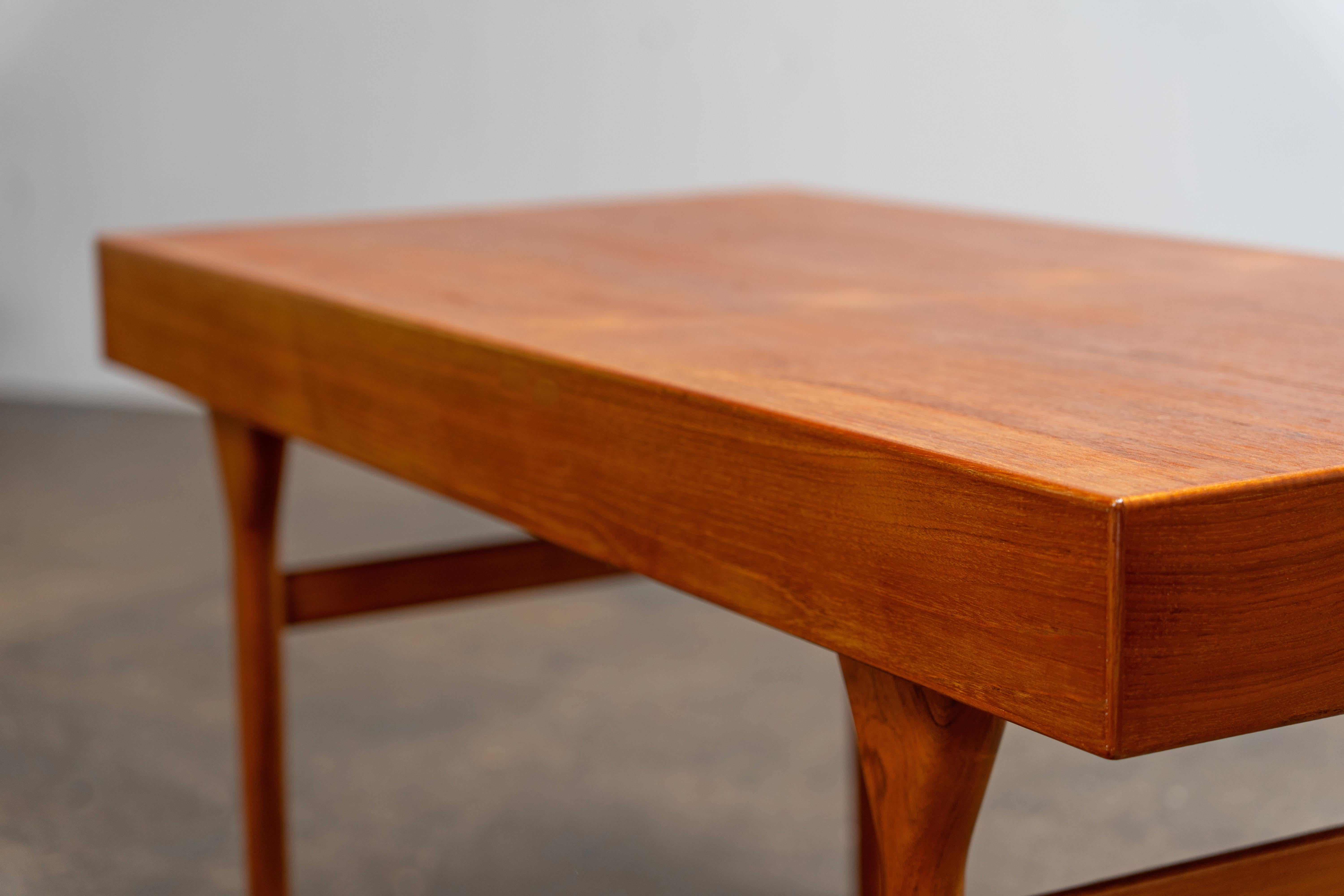 Scandinavian Teak Desk by Nanna Ditzel Søren Willardsen, Denmark, 1960s For Sale 8