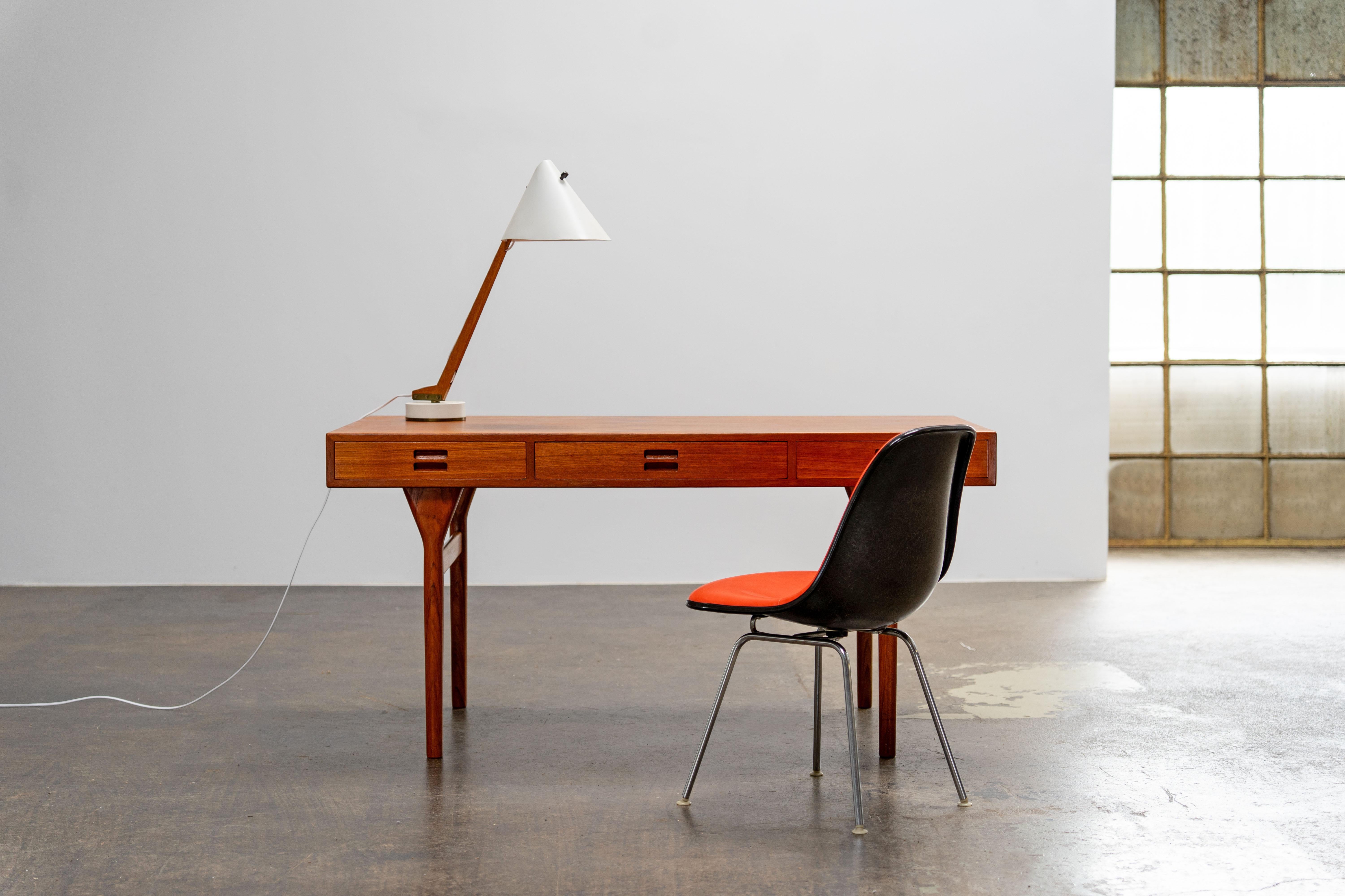 Danish Scandinavian Teak Desk by Nanna Ditzel Søren Willardsen, Denmark, 1960s For Sale