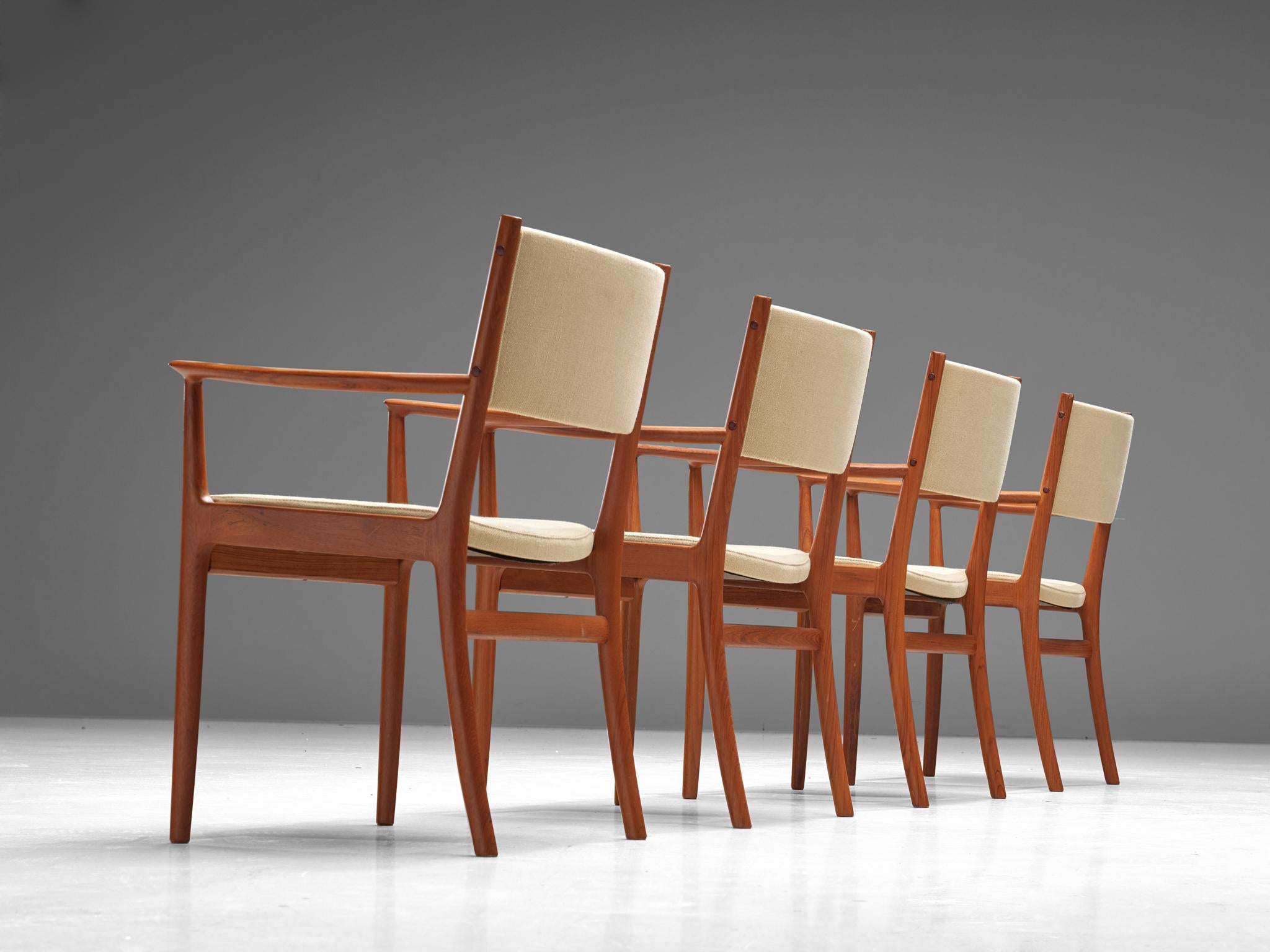 Mid-Century Modern Scandinavian Teak Dining Chairs by Kai Lyngfeldt Larsen