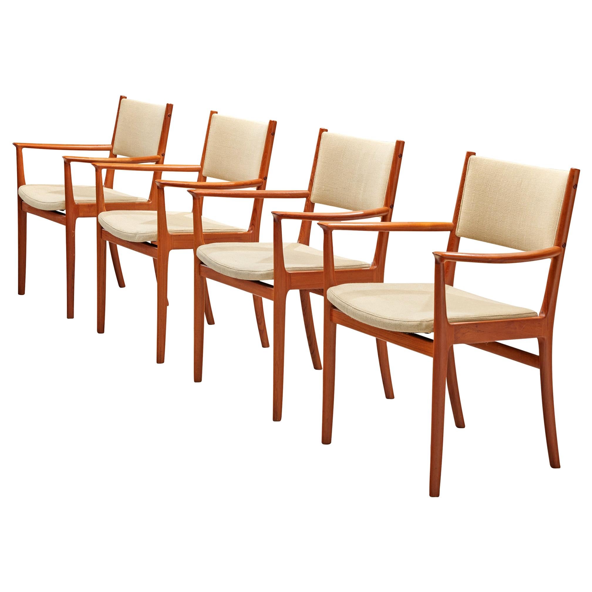 Scandinavian Teak Dining Chairs by Kai Lyngfeldt Larsen For Sale at 1stDibs