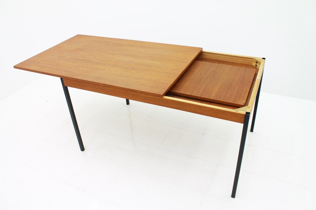 Mid-20th Century Scandinavian Teak Dining Room Suite Table and Chairs by Nesto Sweden 1950s For Sale