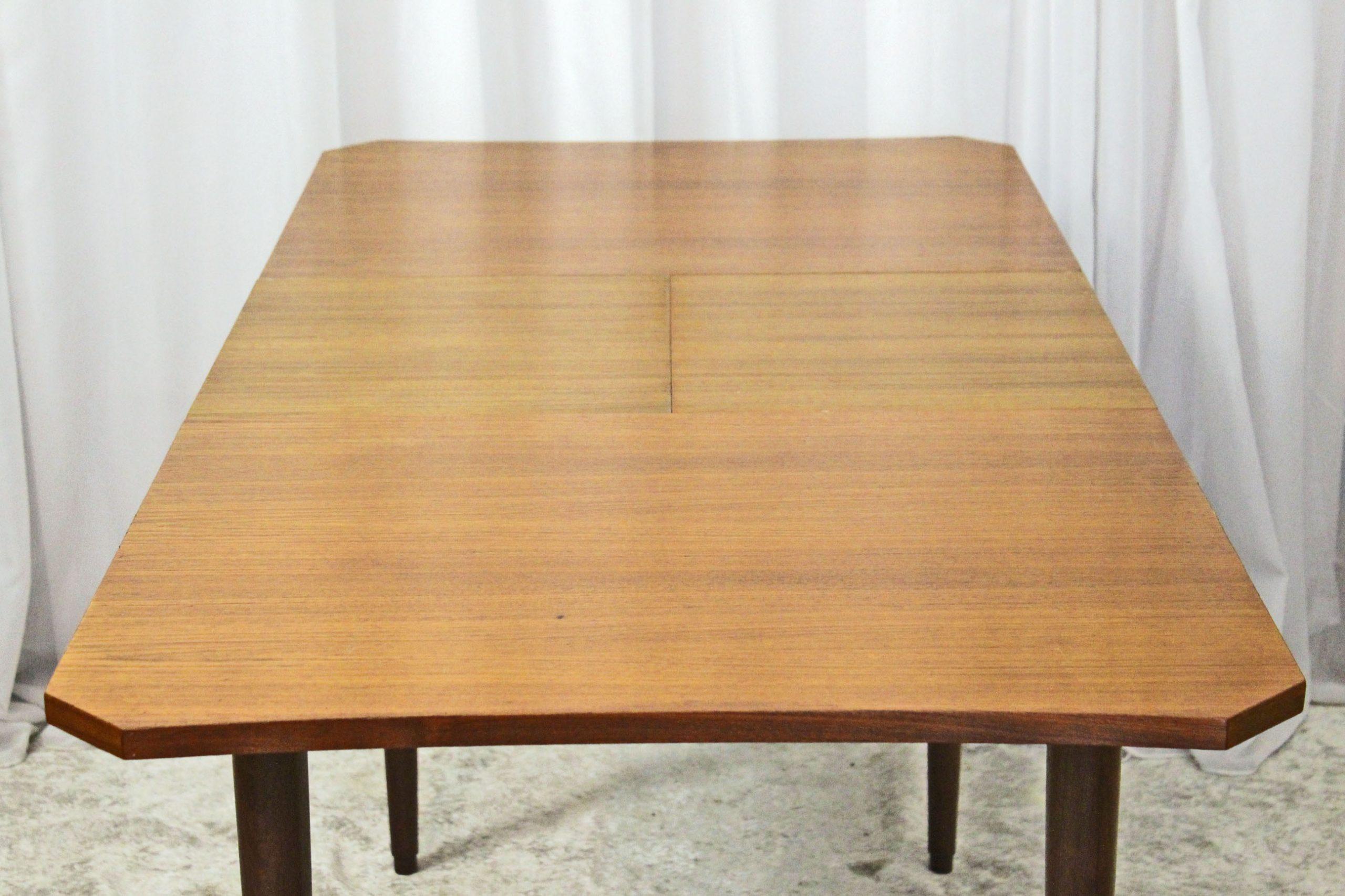 Scandinavian extendible teak dining table, 1960s 1