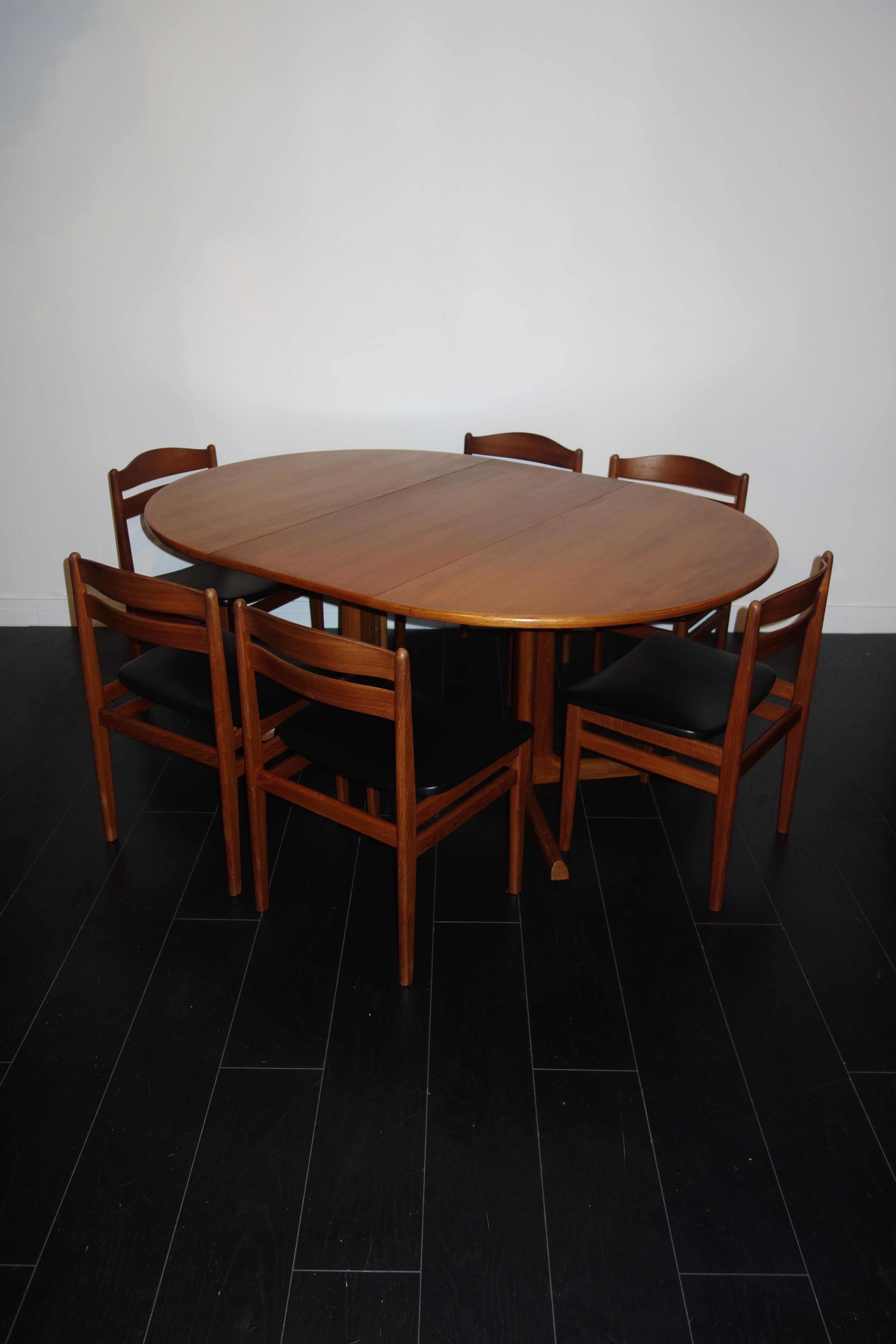 Scandinavian Teak Dining Table by Niels Otto Moller for Gudme Møbelfabrik, 1960s 5