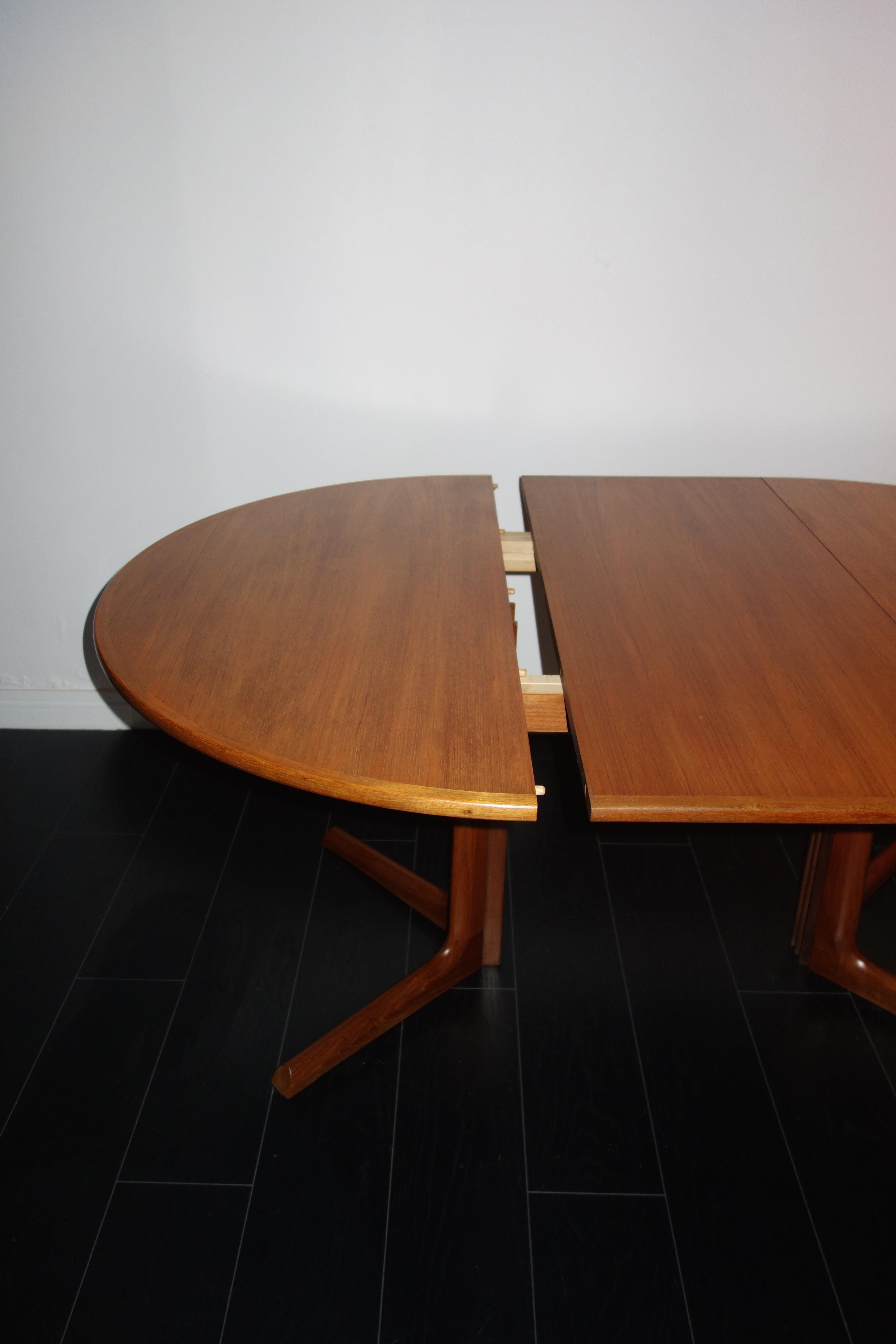 Scandinavian Teak Dining Table by Niels Otto Moller for Gudme Møbelfabrik, 1960s In Good Condition In BEAUNE, FR