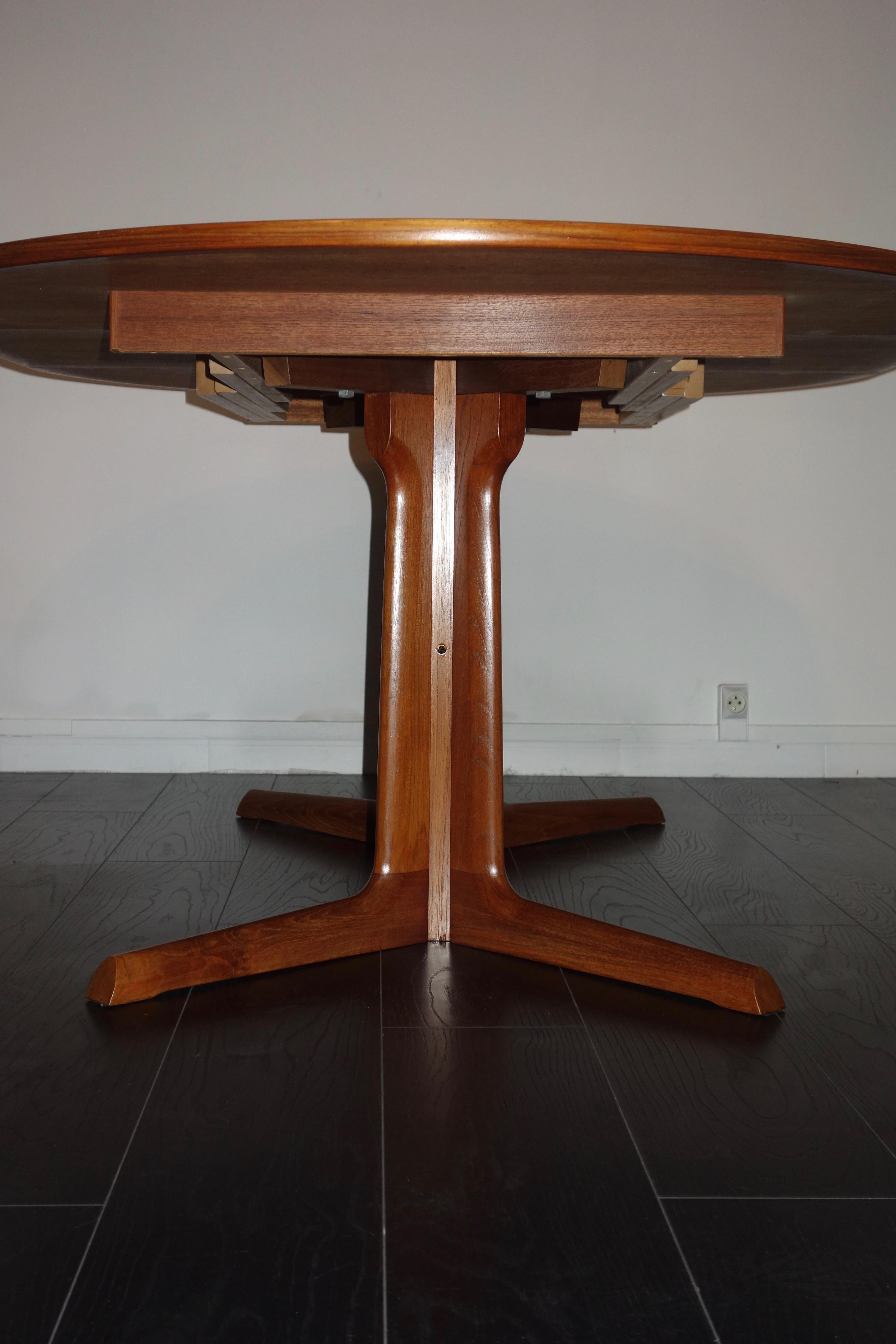 Mid-20th Century Scandinavian Teak Dining Table by Niels Otto Moller for Gudme Møbelfabrik, 1960s