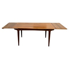 Table de salle à manger scandinave extensible, années 1960