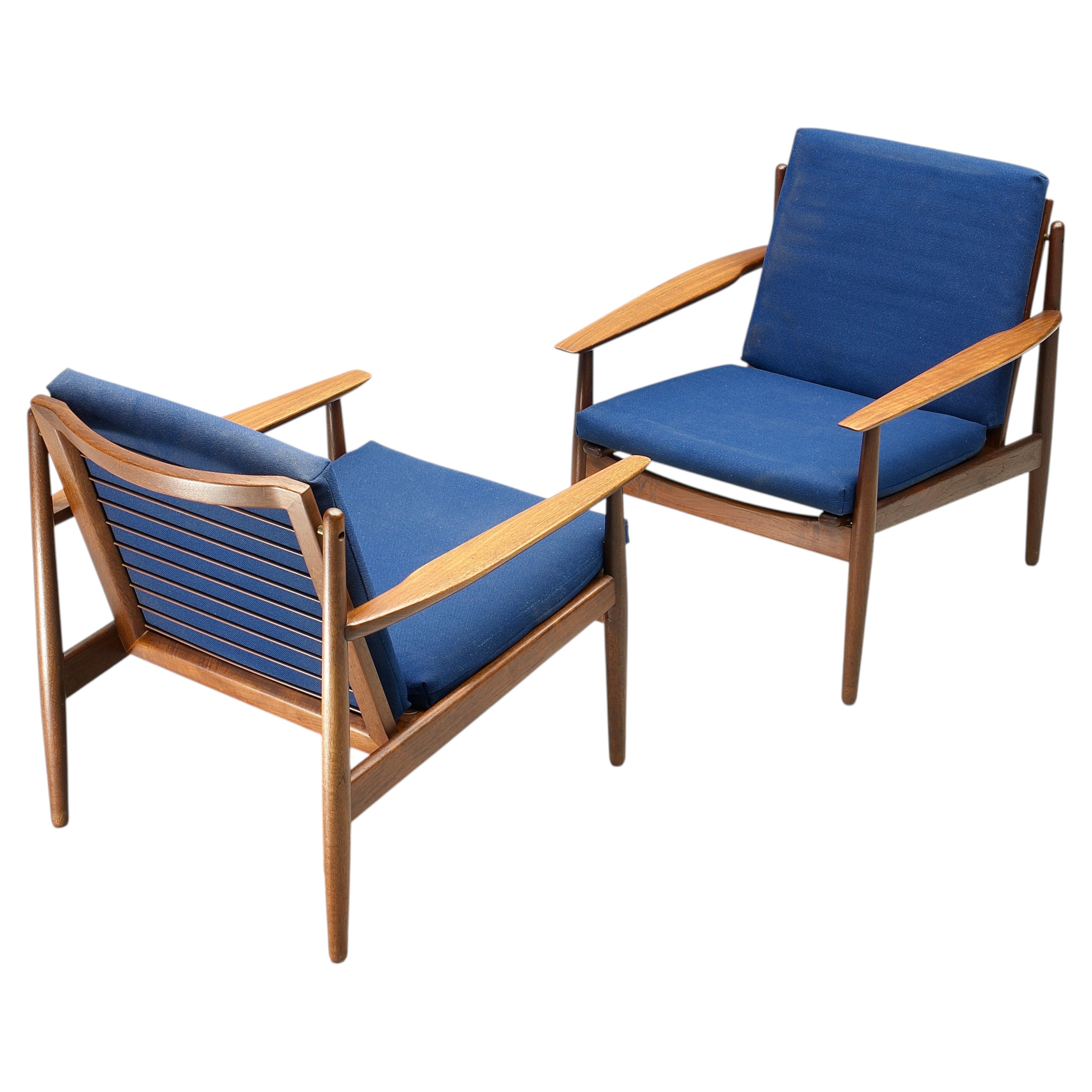 Sillones escandinavos de teca de Arne Vodder, Glostrup (Dinamarca), 1950 en venta