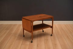 Scandinavian Teak Expandable Bar Cart