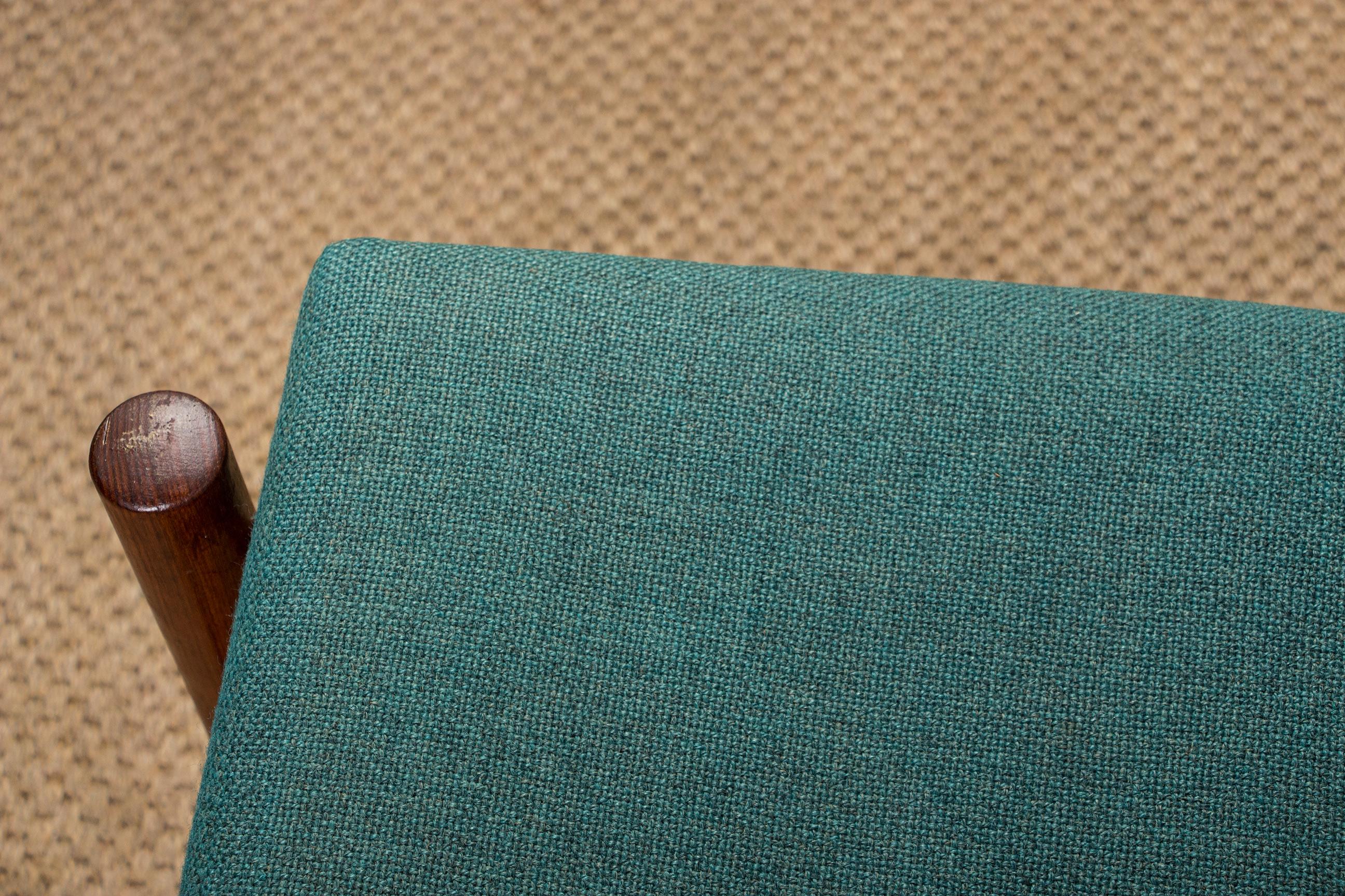 Scandinavian Teak & Fabric 2-Seat Sofa by Gunnar Sørlie for Karl Sørlie & Sønner 3